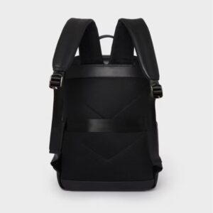 Zenvora Hudson Classic Black Leather Backpack