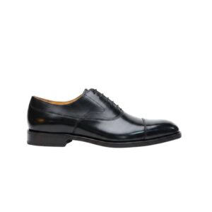 Zenvora Men's Black Kingston Noir Oxford Shoes