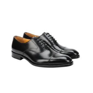 Zenvora Men's Black Kingston Noir Oxford Shoes