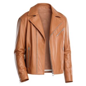 mens brown leather jacket