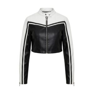 Black And White Racer Jacket Women