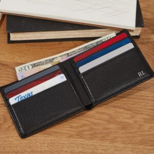 Zenvora Men’s Thin Leather Bifold Wallet