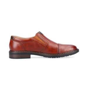 Shop Zenvora Men's Brown Leather Slip On Shoes, crafted from premium leather for lasting comfort, classic style, and fast UK delivery.